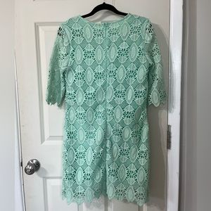 Francesca’s Boutique Emmelee Lace Dress Size Medium Mint Green